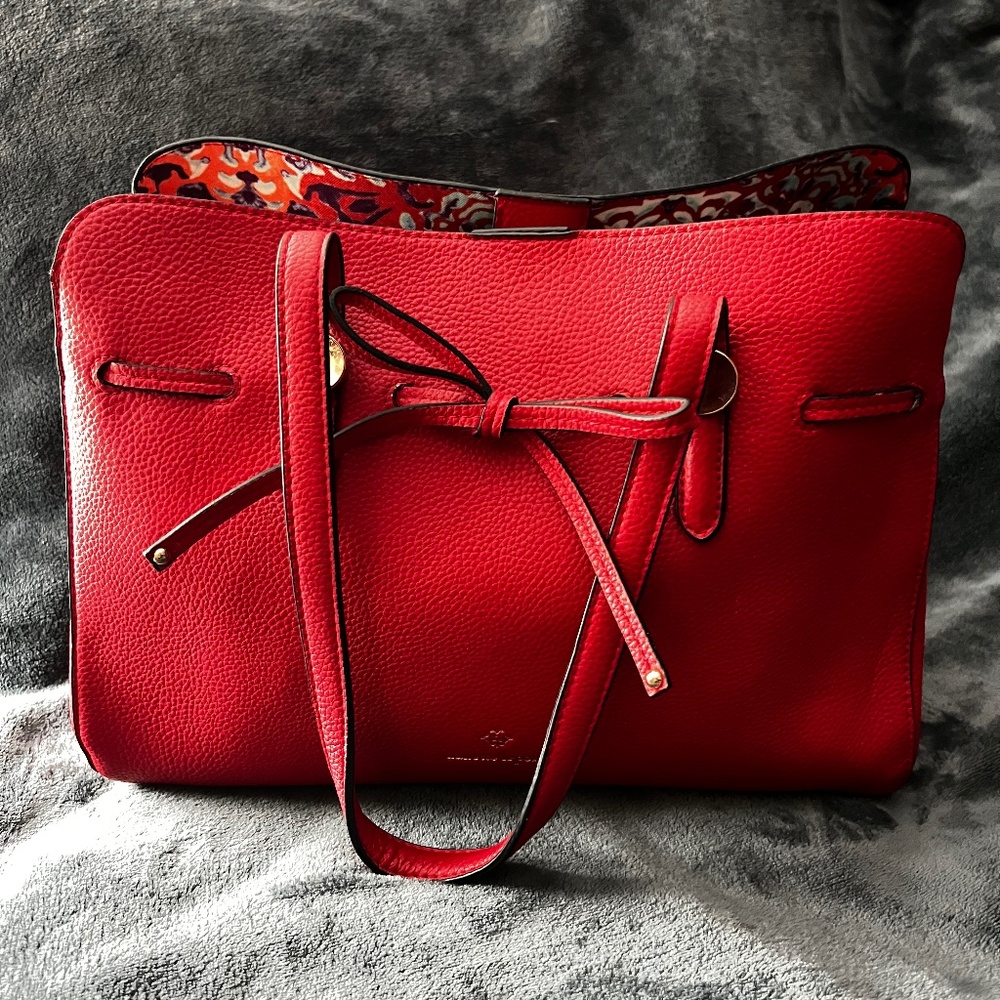 Red handbag